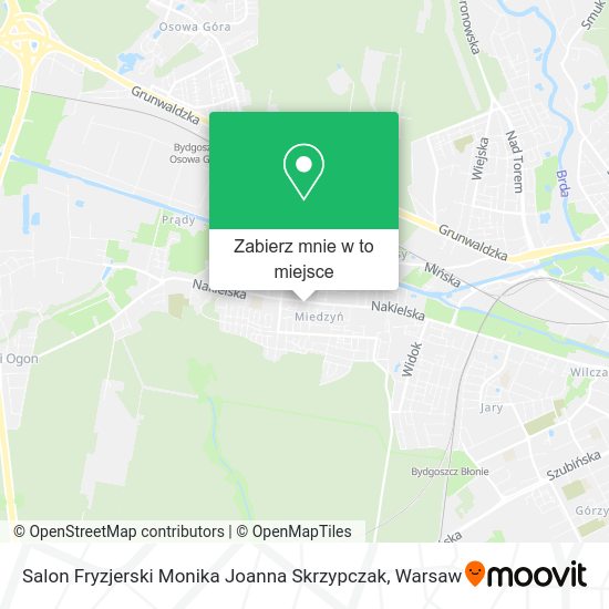 Mapa Salon Fryzjerski Monika Joanna Skrzypczak