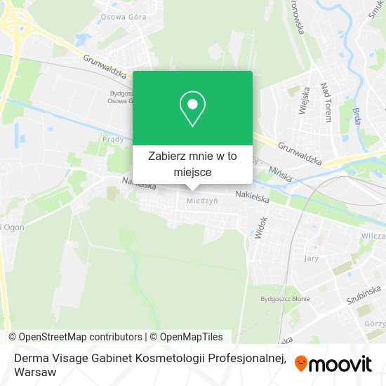 Mapa Derma Visage Gabinet Kosmetologii Profesjonalnej