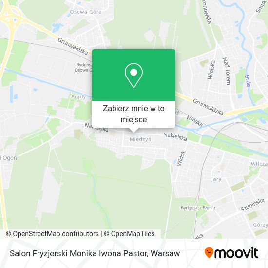 Mapa Salon Fryzjerski Monika Iwona Pastor