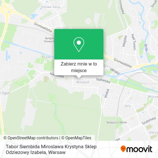 Mapa Tabor Siembida Miroslawa Krystyna Sklep Odziezowy Izabela