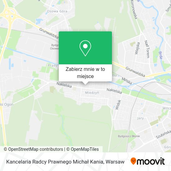 Mapa Kancelaria Radcy Prawnego Michał Kania