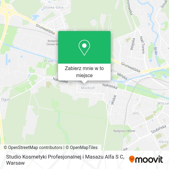 Mapa Studio Kosmetyki Profesjonalnej i Masazu Alfa S C