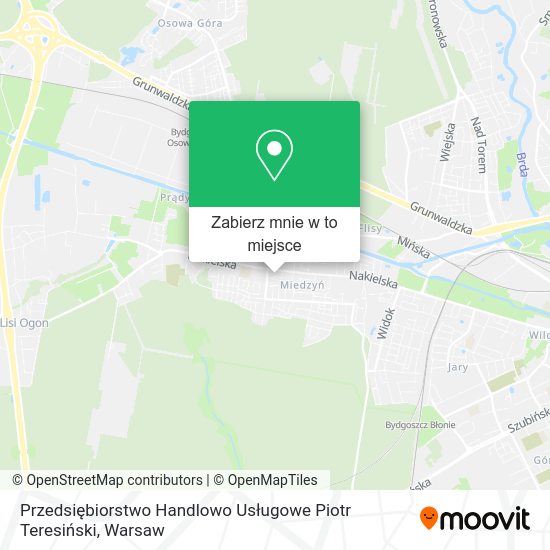 Mapa Przedsiębiorstwo Handlowo Usługowe Piotr Teresiński