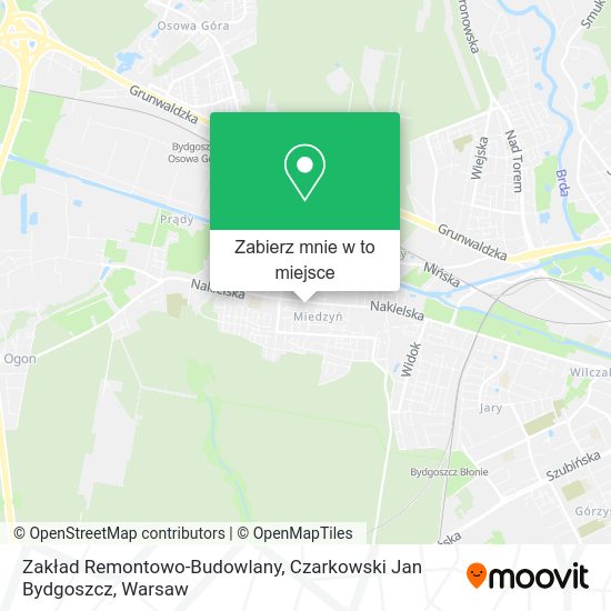 Mapa Zakład Remontowo-Budowlany, Czarkowski Jan Bydgoszcz