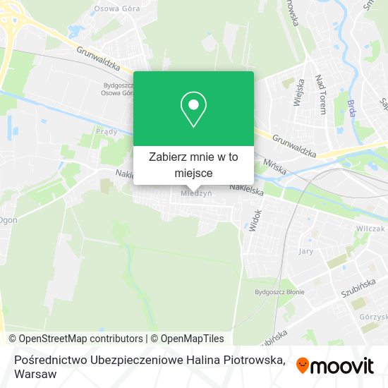 Mapa Pośrednictwo Ubezpieczeniowe Halina Piotrowska