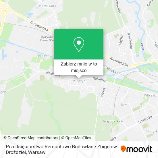 Mapa Przedsiębiorstwo Remontowo Budowlane Zbigniew Drożdziel