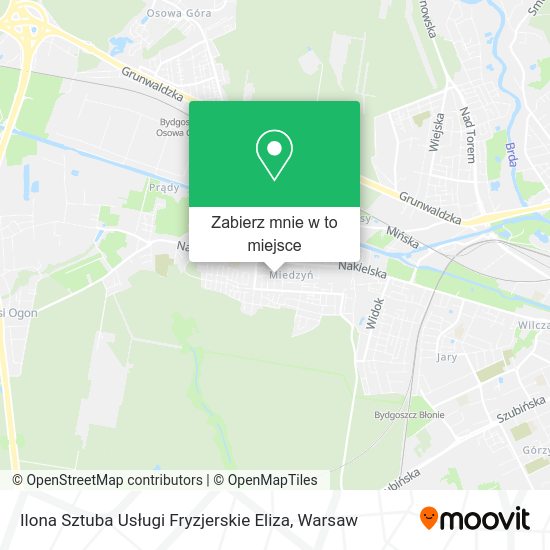 Mapa Ilona Sztuba Usługi Fryzjerskie Eliza