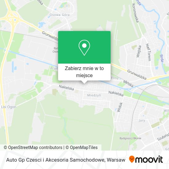 Mapa Auto Gp Czesci i Akcesoria Samochodowe