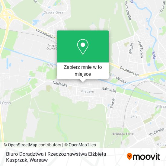 Mapa Biuro Doradztwa i Rzeczoznawstwa Elżbieta Kasprzak