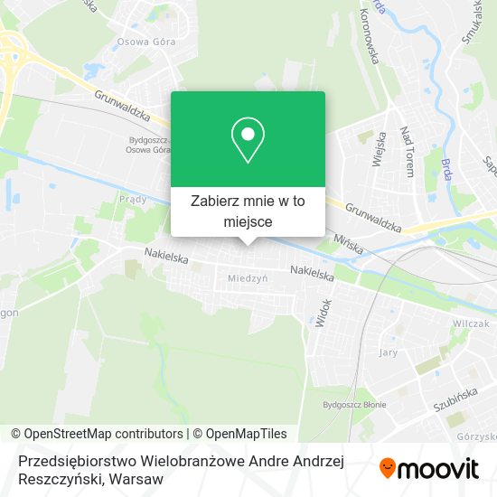 Mapa Przedsiębiorstwo Wielobranżowe Andre Andrzej Reszczyński