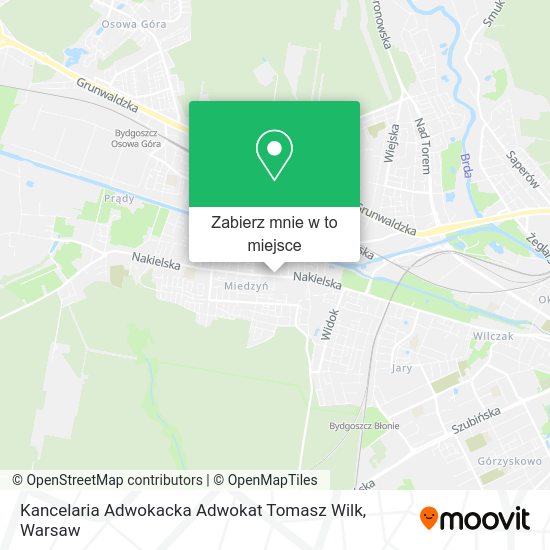 Mapa Kancelaria Adwokacka Adwokat Tomasz Wilk