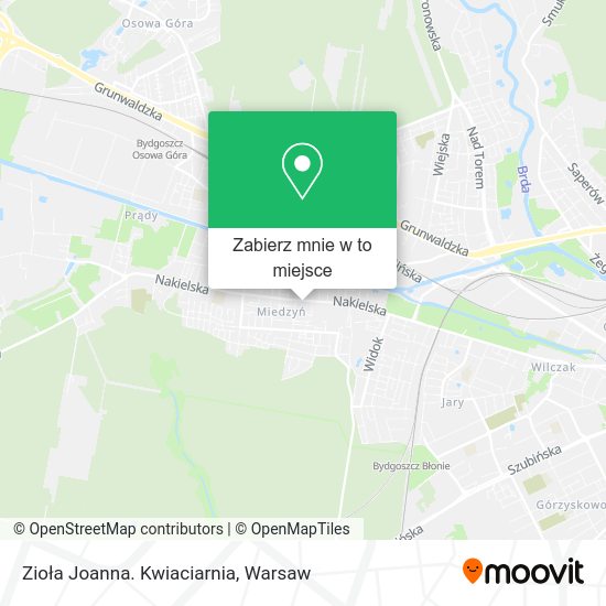 Mapa Zioła Joanna. Kwiaciarnia