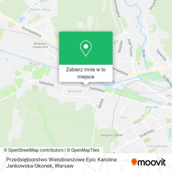 Mapa Przedsiębiorstwo Wielobranżowe Epic Karolina Jankowska-Okonek