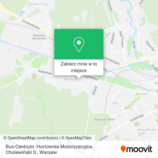 Mapa Bus-Centrum. Hurtownia Motoryzacyjna. Cholewiński D.