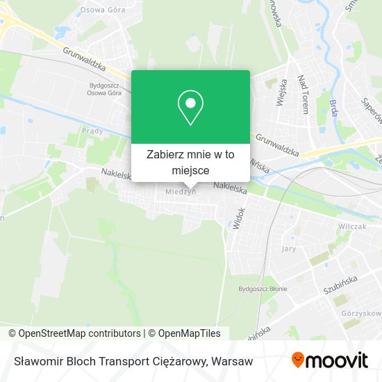 Mapa Sławomir Bloch Transport Ciężarowy