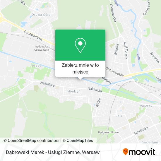 Mapa Dąbrowski Marek - Usługi Ziemne