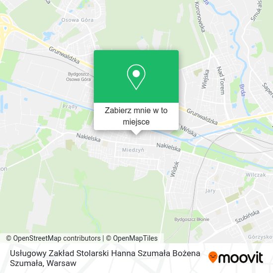 Mapa Usługowy Zakład Stolarski Hanna Szumała Bożena Szumała