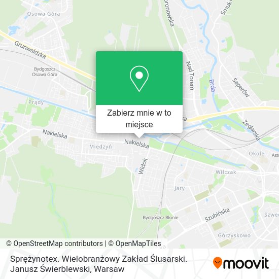 Mapa Sprężynotex. Wielobranżowy Zakład Ślusarski. Janusz Świerblewski