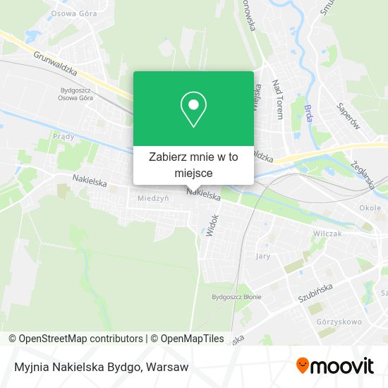 Mapa Myjnia Nakielska Bydgo