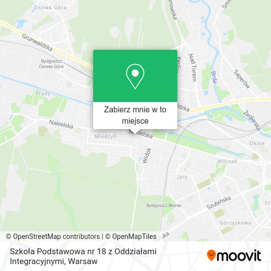 Mapa Szkoła Podstawowa nr 18 z Oddziałami Integracyjnymi