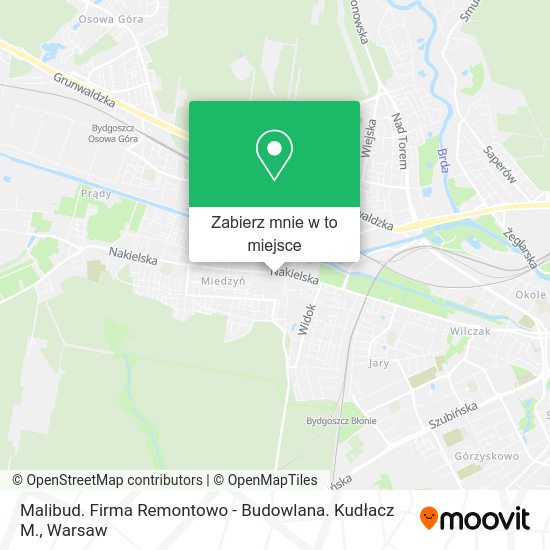 Mapa Malibud. Firma Remontowo - Budowlana. Kudłacz M.