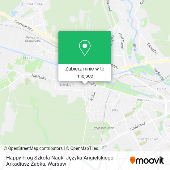 Mapa Happy Frog Szkoła Nauki Języka Angielskiego Arkadiusz Żabka