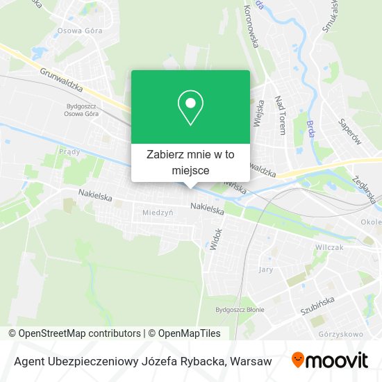 Mapa Agent Ubezpieczeniowy Józefa Rybacka