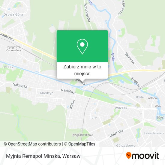 Mapa Myjnia Remapol Minska