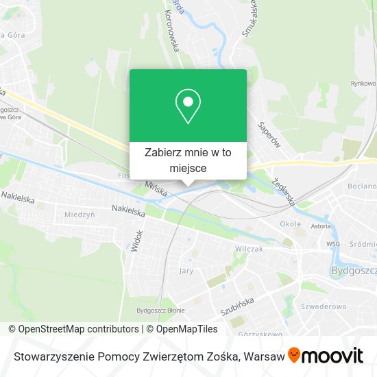 Mapa Stowarzyszenie Pomocy Zwierzętom Zośka