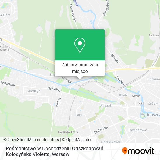 Mapa Pośrednictwo w Dochodzeniu Odszkodowań Kołodyńska Violetta