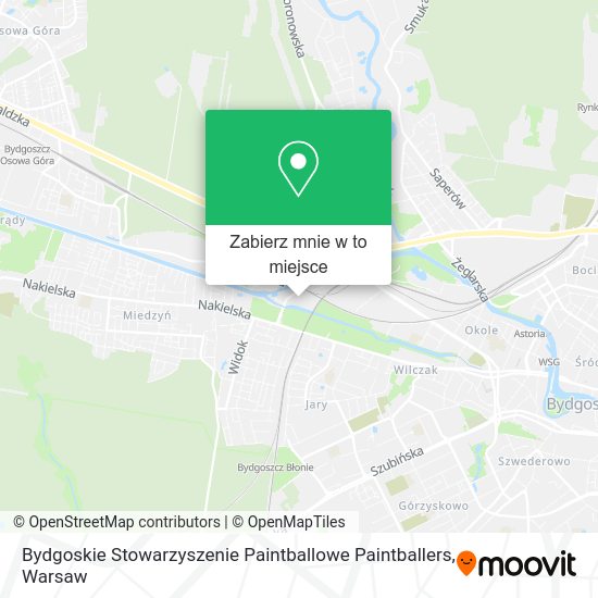 Mapa Bydgoskie Stowarzyszenie Paintballowe Paintballers