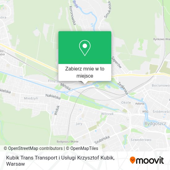 Mapa Kubik Trans Transport i Usługi Krzysztof Kubik