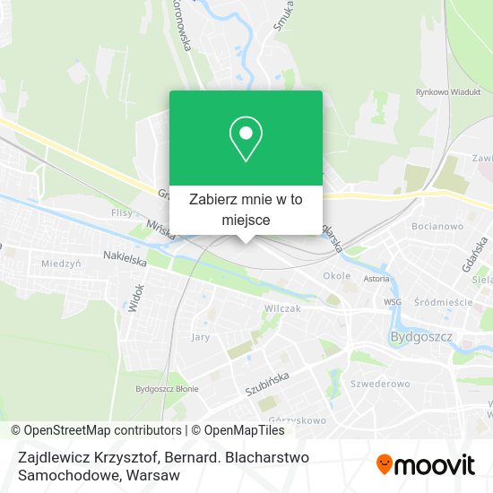 Mapa Zajdlewicz Krzysztof, Bernard. Blacharstwo Samochodowe