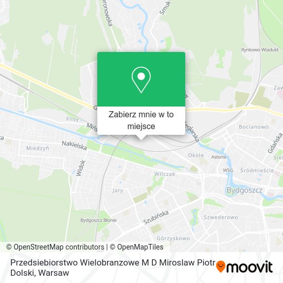 Mapa Przedsiebiorstwo Wielobranzowe M D Miroslaw Piotr Dolski