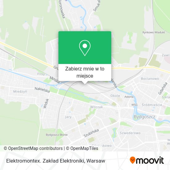 Mapa Elektromontex. Zakład Elektroniki