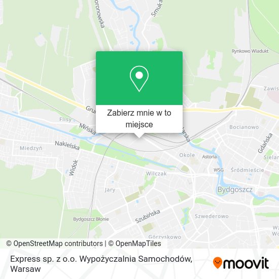 Mapa Express sp. z o.o. Wypożyczalnia Samochodów