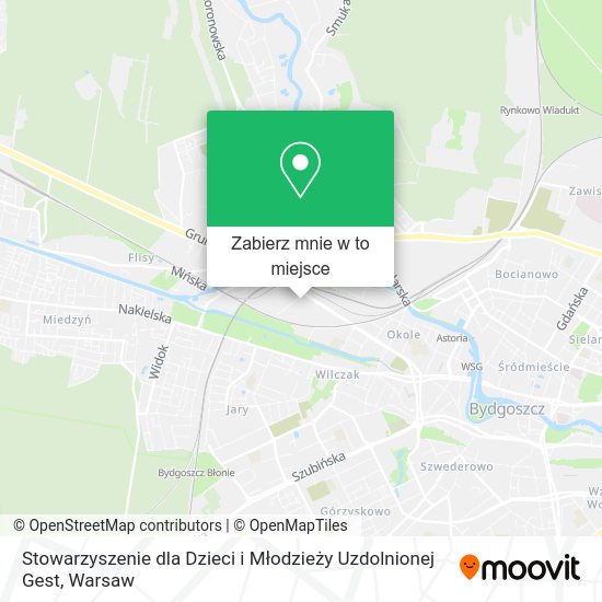 Mapa Stowarzyszenie dla Dzieci i Młodzieży Uzdolnionej Gest