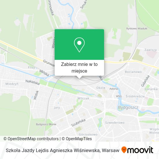 Mapa Szkoła Jazdy Lejdis Agnieszka Wiśniewska