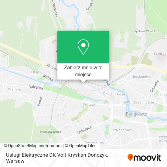 Mapa Usługi Elektryczne DK-Volt Krystian Dończyk