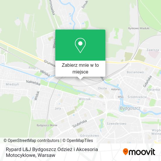 Mapa Rypard L&J Bydgoszcz Odzież i Akcesoria Motocyklowe