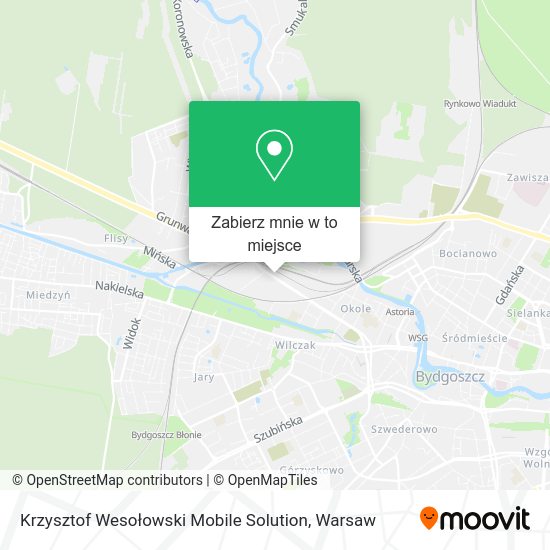 Mapa Krzysztof Wesołowski Mobile Solution