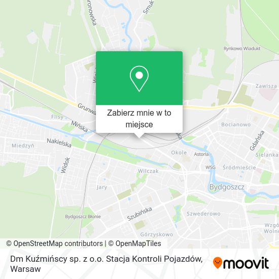 Mapa Dm Kuźmińscy sp. z o.o. Stacja Kontroli Pojazdów