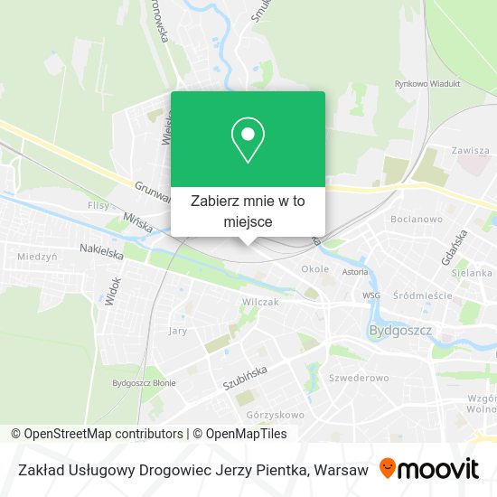 Mapa Zakład Usługowy Drogowiec Jerzy Pientka