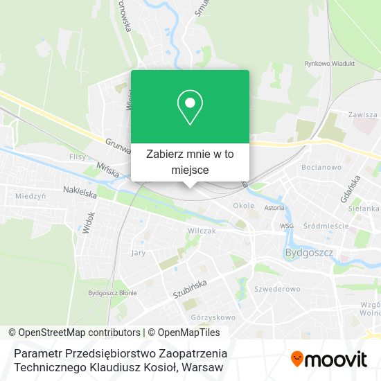 Mapa Parametr Przedsiębiorstwo Zaopatrzenia Technicznego Klaudiusz Kosioł