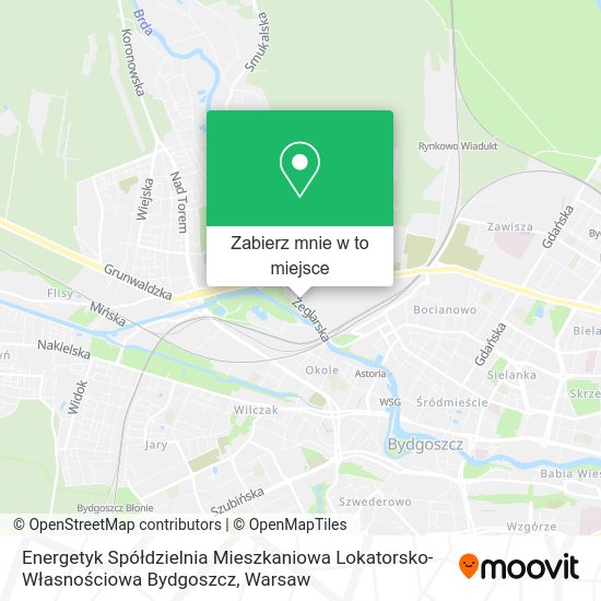 Mapa Energetyk Spółdzielnia Mieszkaniowa Lokatorsko-Własnościowa Bydgoszcz