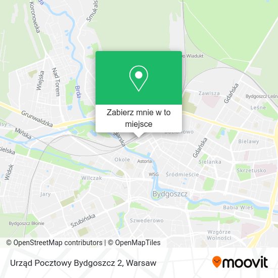 Mapa Urząd Pocztowy Bydgoszcz 2