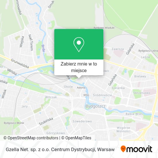 Mapa Gzella Net. sp. z o.o. Centrum Dystrybucji