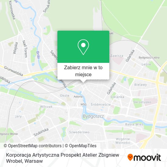 Mapa Korporacja Artystyczna Prospekt Atelier Zbigniew Wrobel