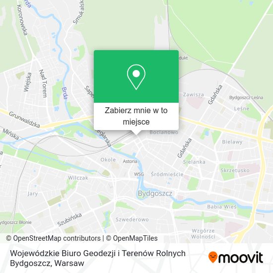 Mapa Wojewódzkie Biuro Geodezji i Terenów Rolnych Bydgoszcz