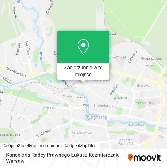 Mapa Kancelaria Radcy Prawnego Łukasz Kaźmierczak